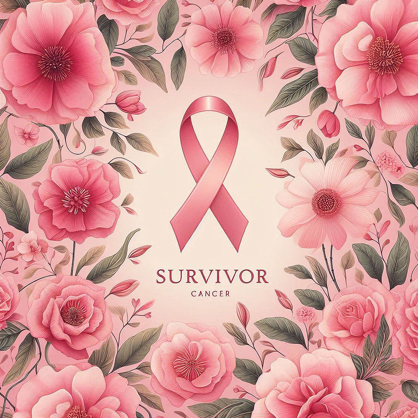 The LIWI Cloth©: Survivor Floral I (One, 22" x 22")