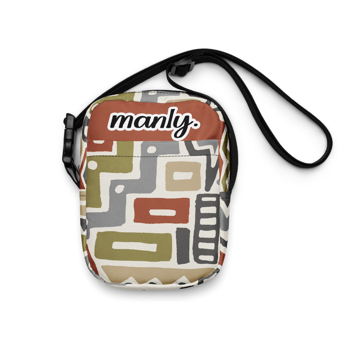 M is for Manly Tribal Tune Utility Crossbody Bag