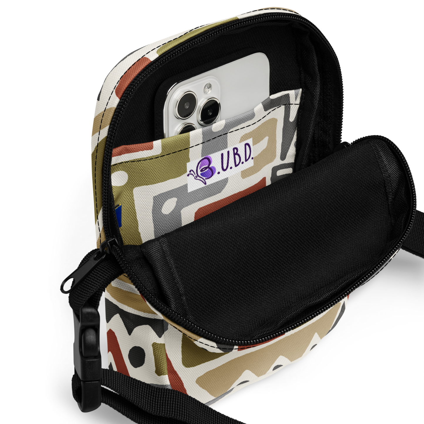M is for Manly Tribal Tune Utility Crossbody Bag