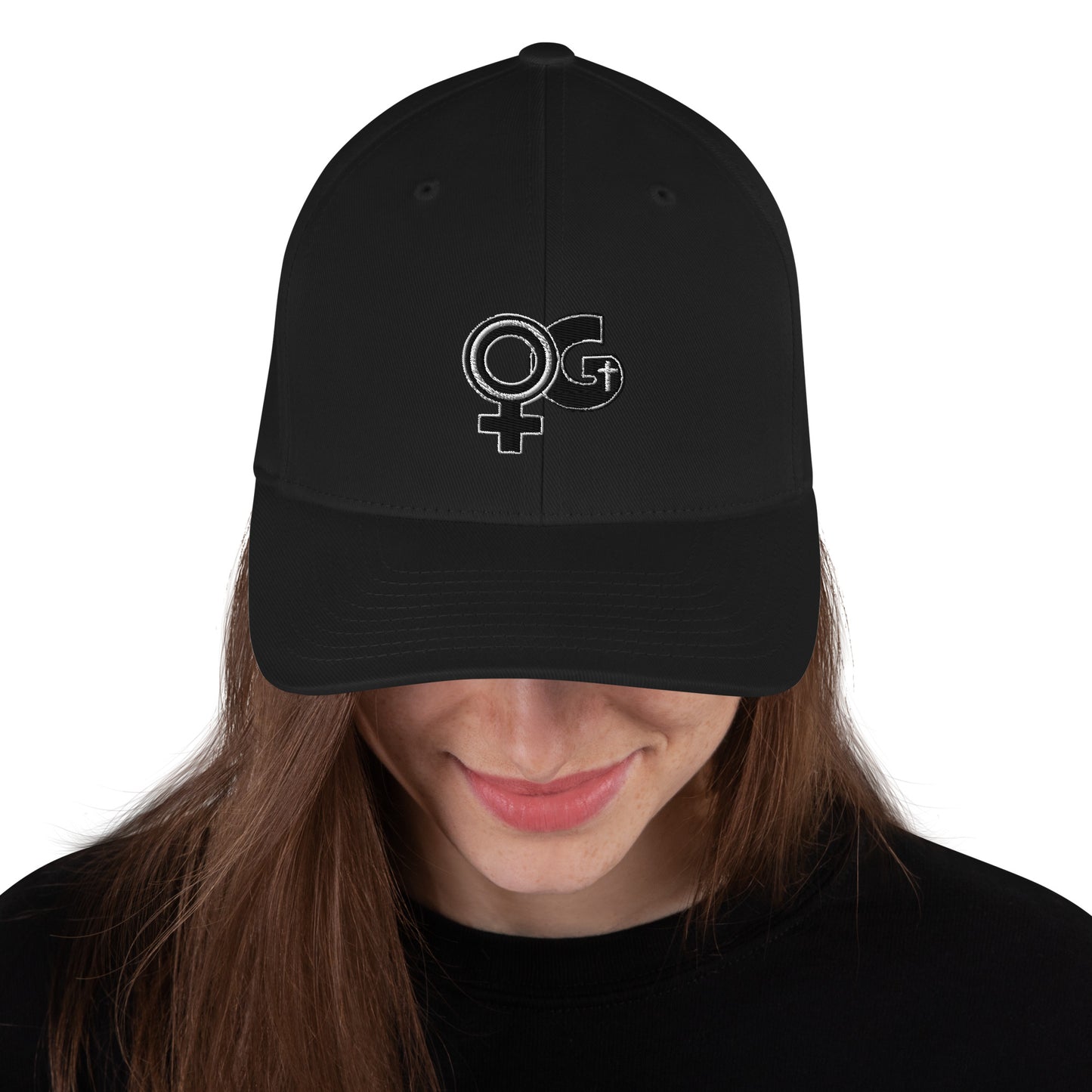 Lady of God Embroidered Structured Poly Blend Cap