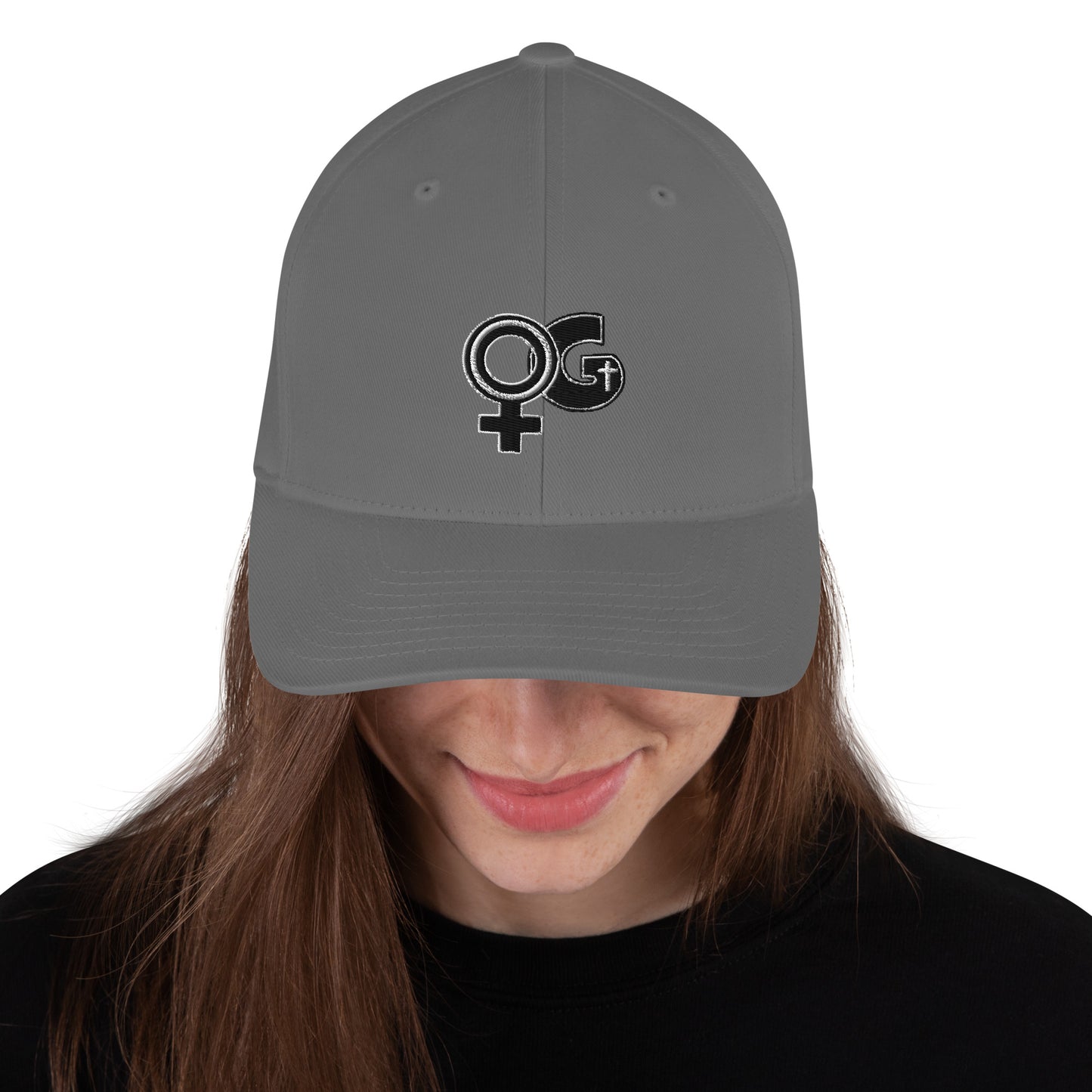 Lady of God Embroidered Structured Poly Blend Cap