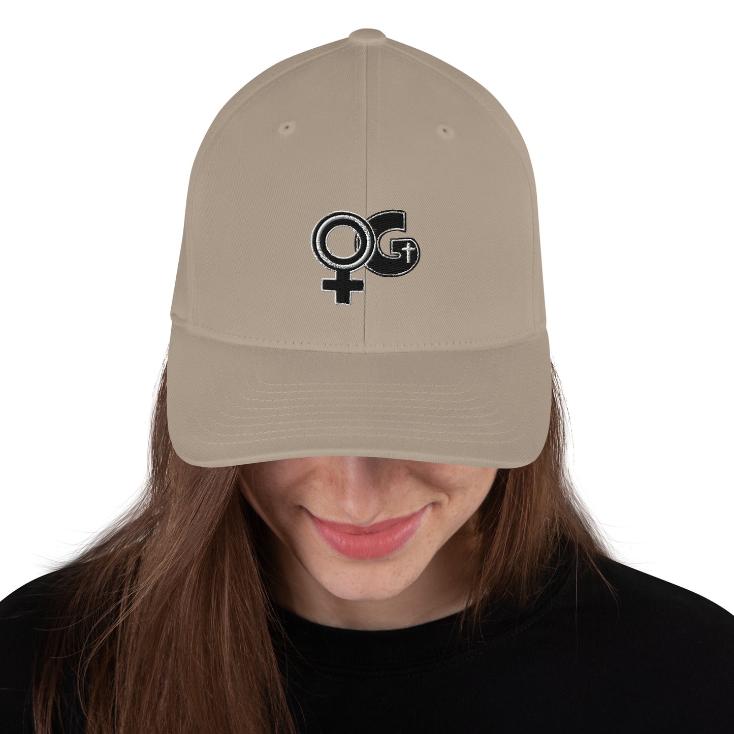 Lady of God Embroidered Structured Poly Blend Cap
