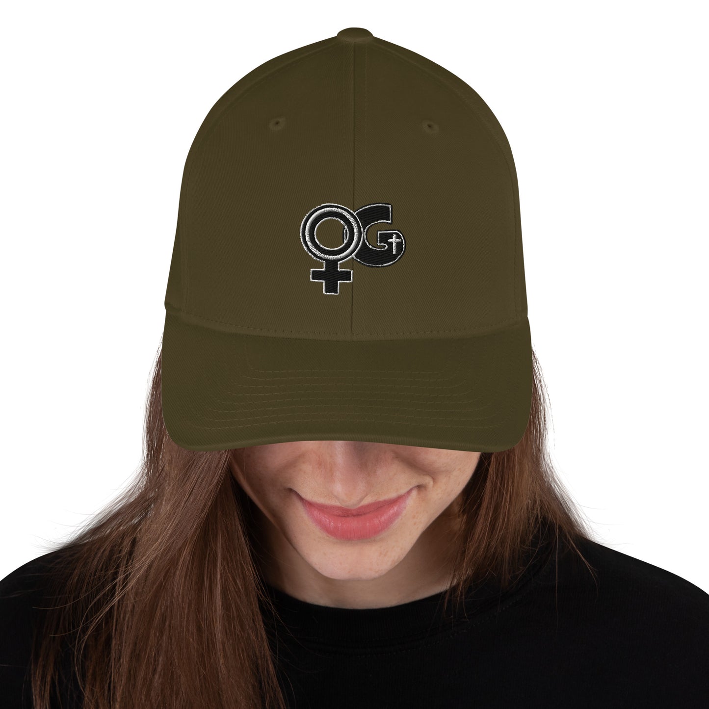 Lady of God Embroidered Structured Poly Blend Cap