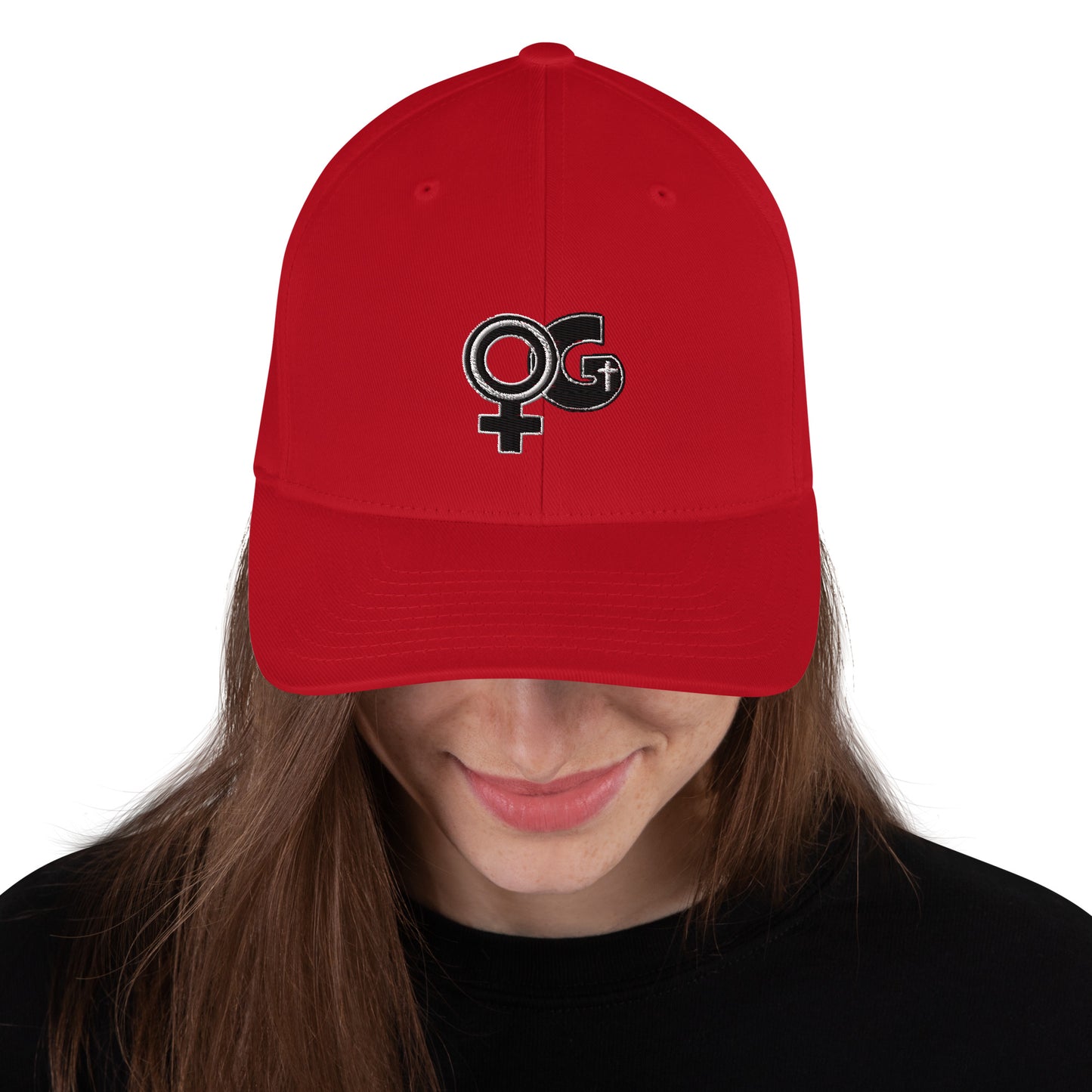 Lady of God Embroidered Structured Poly Blend Cap