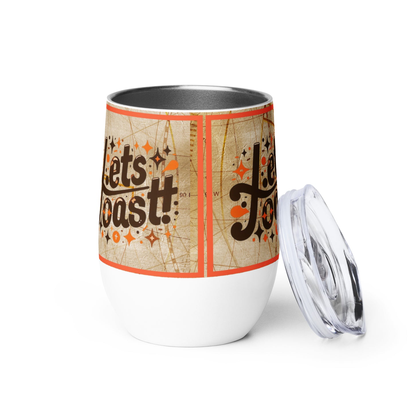 Lets Toast Spice Wine Tumbler, 12 oz