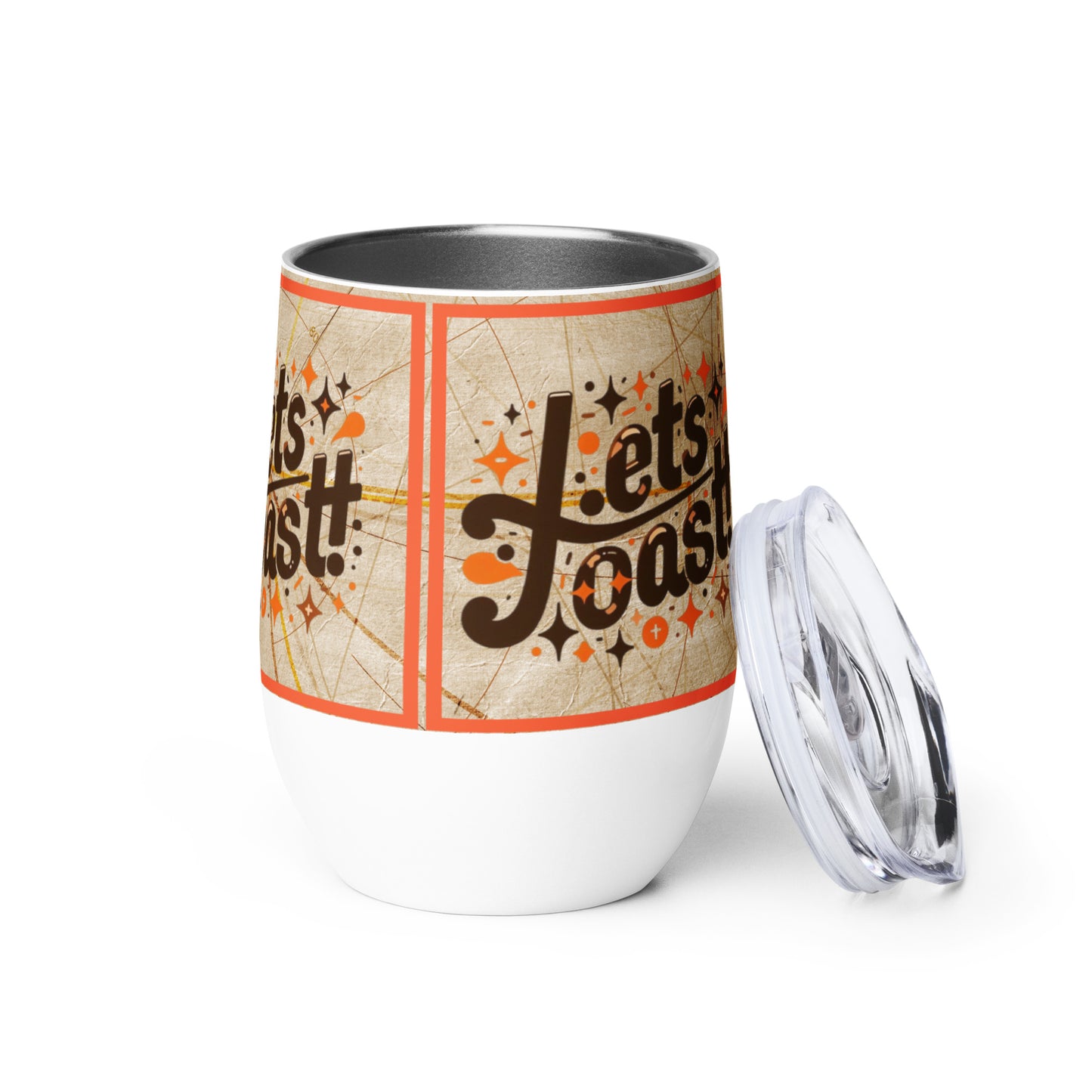 Lets Toast Spice Wine Tumbler, 12 oz