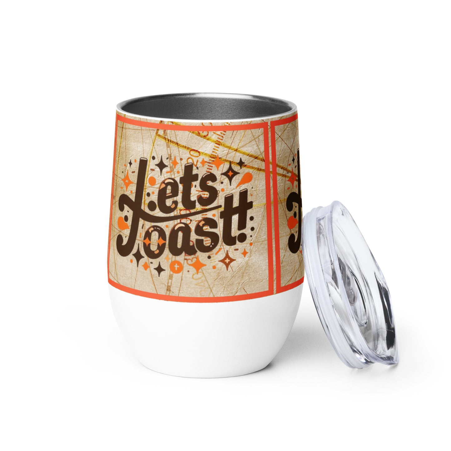 Lets Toast Spice Wine Tumbler, 12 oz