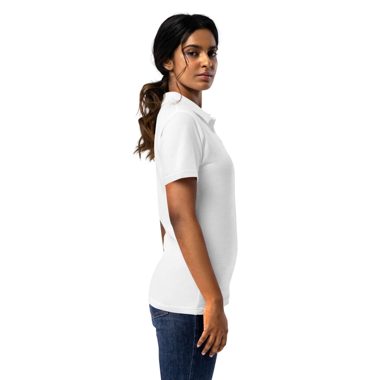 Women’s Blessed to Serve Embroidered Pique Polo Shirt - Green