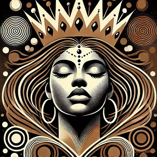 The LIWI Cloth©: Black Queen II (One, 22" x 22")