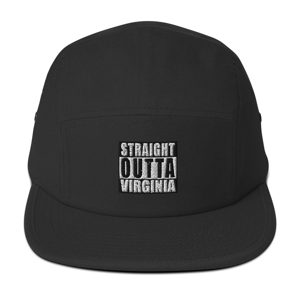 Straight Outta Virginia Five Panel Unisex Cap