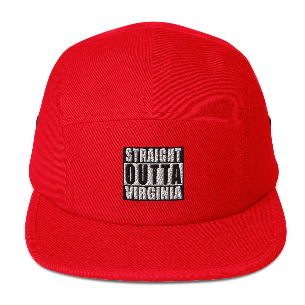 Straight Outta Virginia Five Panel Unisex Cap