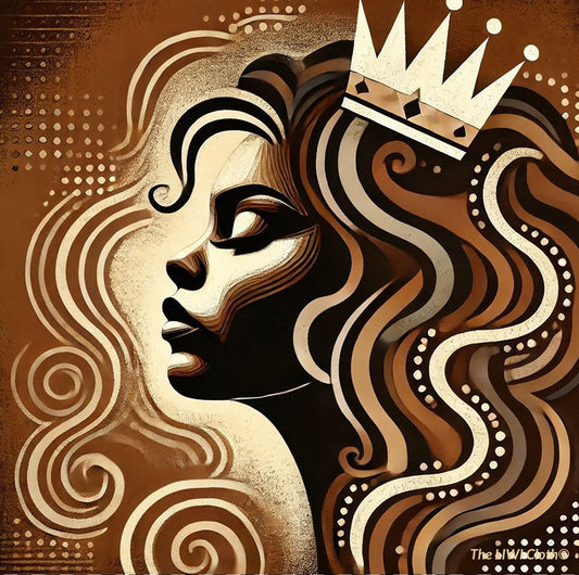 The LIWI Cloth©: Black Queen III (One, 22" x 22")
