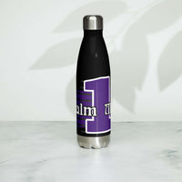 Psalm 1 Man Stainless Steel Water Bottle-Purple, 17 oz