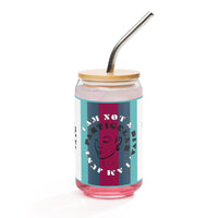 I Am Not A Diva Magenta Lined Can-Shaped Glass, 16 oz