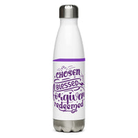 Chosen, Blessed Stainless Steel Water Bottle, 17 oz