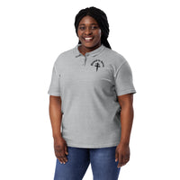 Created to Serve Embroidered Pique Polo Shirt - Black
