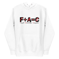 F+A=C Long-Sleeve Unisex Hoodie - Red