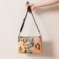 G is for Girlish Cheetah in Peach Cross Body Bag