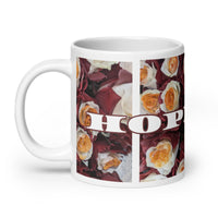 Hopeful White Glossy Mug, 20 oz