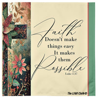 The LIWI Cloth©: Faith Makes Things Possible (Set of 4, 20" x 20")