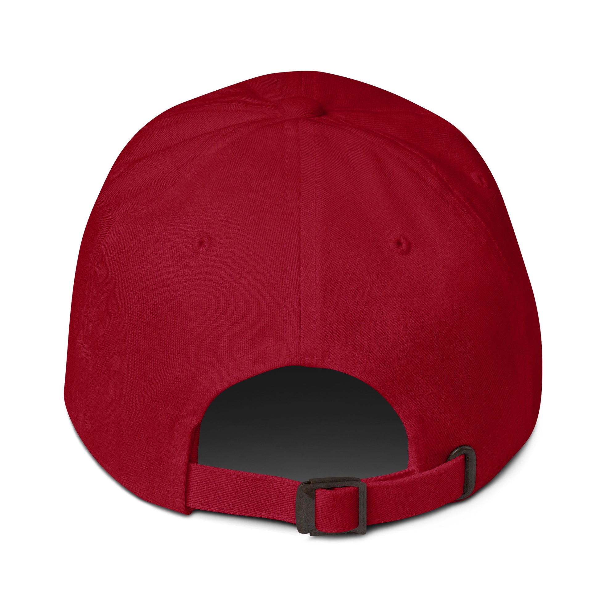 Back of red Man of God Cross cap