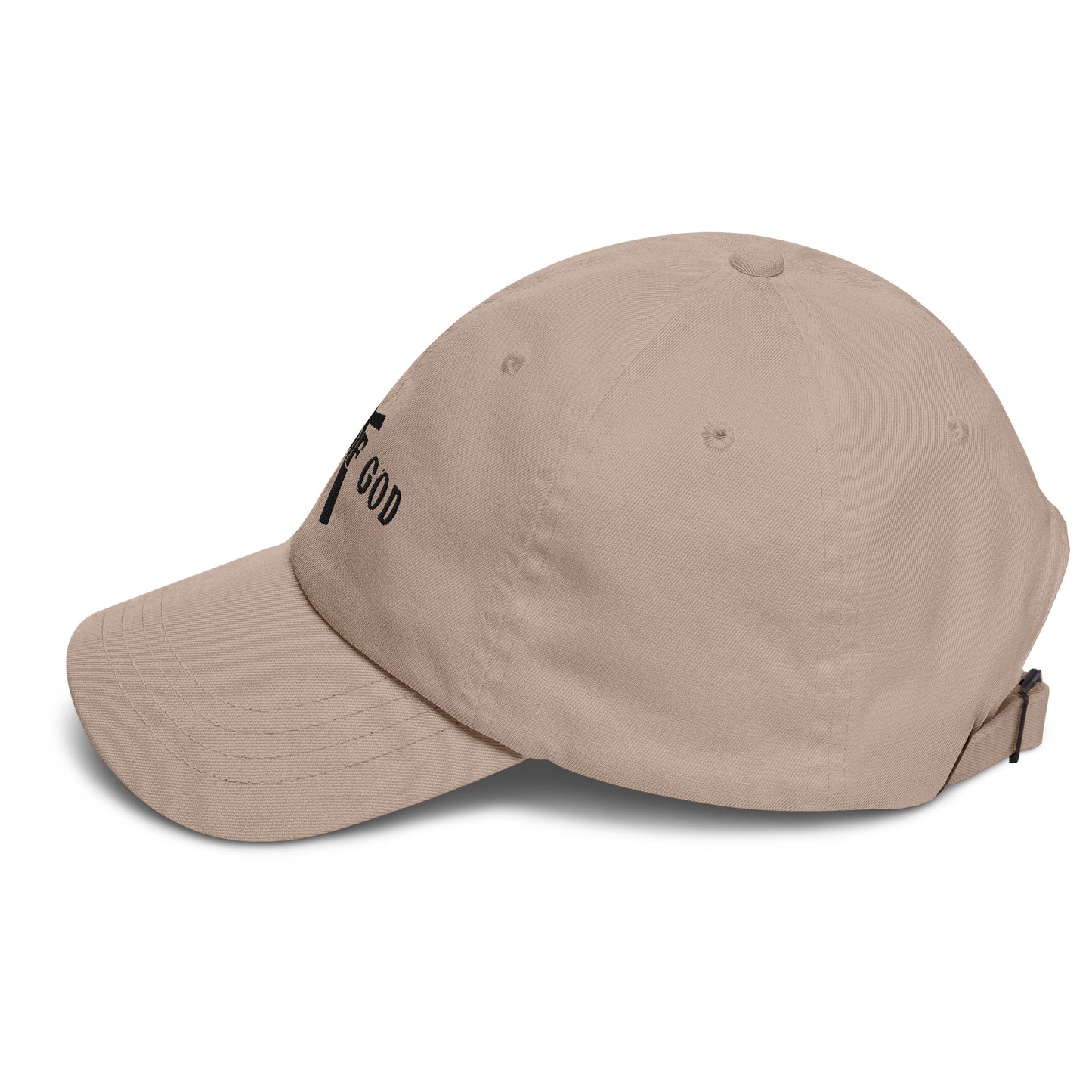 Left of stone Man of God Cross cap