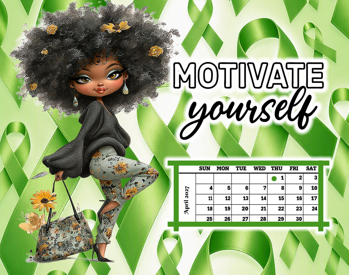 Mental Health Support Calendar 2027 (Set of 12, 8x10 Canvas Prints)