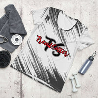 TrendSetter Black & White Poly-Blend Athletic T-Shirt