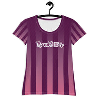 TrendSetter Purple Rules Poly Blend Athletic T-Shirt