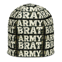 Youth: Army Brat Print Poly-Blend Beanie