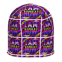 Youth: I Am Now Purple Print Poly-Blend Beanie