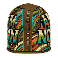 Youth: I AM Not the Future All-Over Print Beanie - Brown