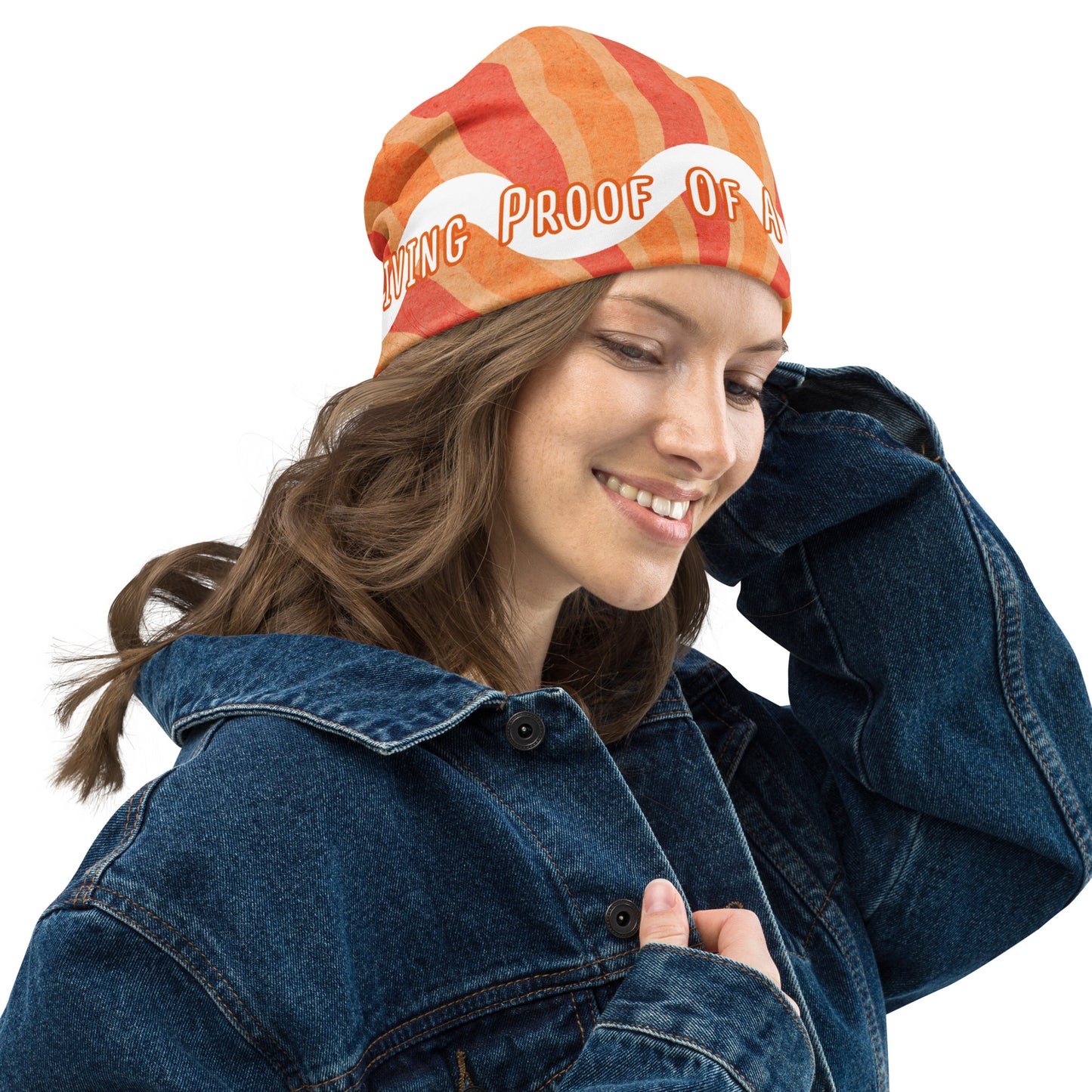 Living Proof Unisex Beanie, Orange