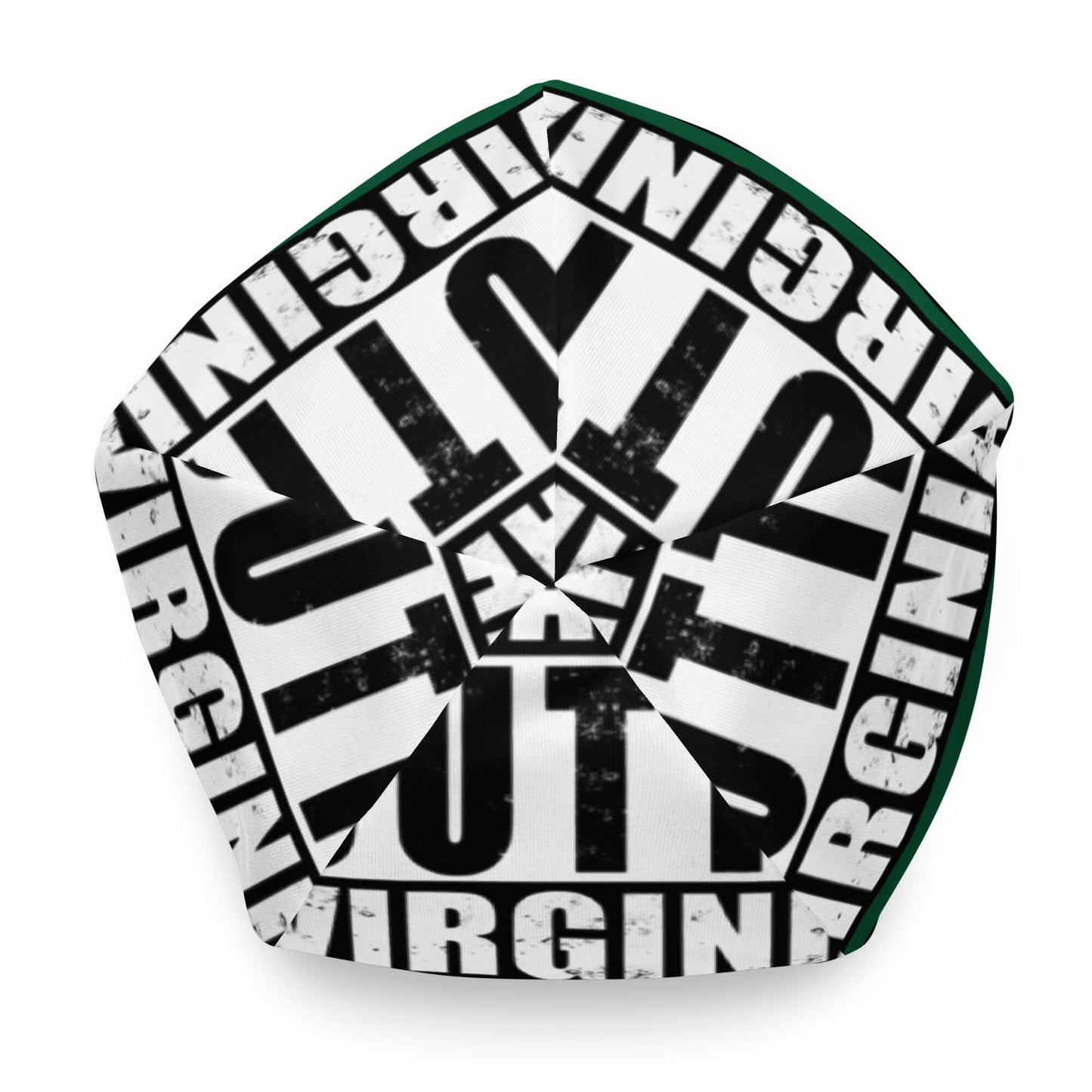 Straight Outta Virginia Print Unisex Beanie - Green