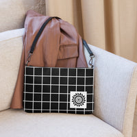 Black and White Mandala Cross Body Bag