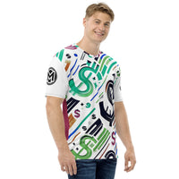 M is for Manly Dollar Bills White Men's T-Shirt