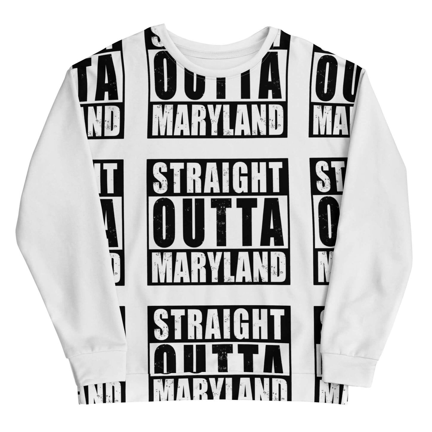 Straight Outta Maryland Unisex Poly-Blend Sweatshirt