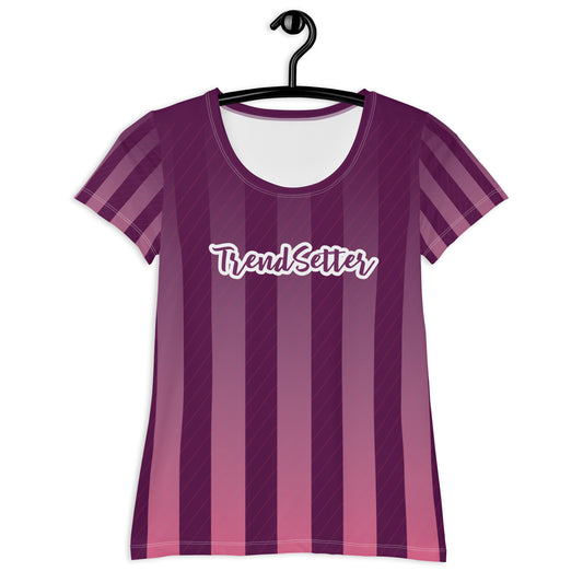 TrendSetter Purple Rules Women's Athletic T-Shirt