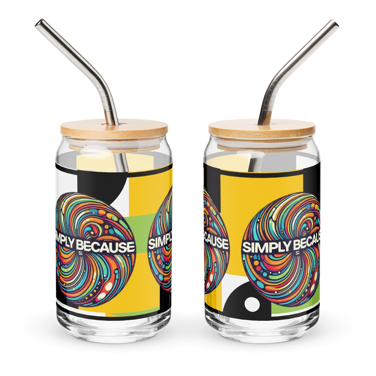 Simply Because Chaos Can-Shaped Glass, 16 oz