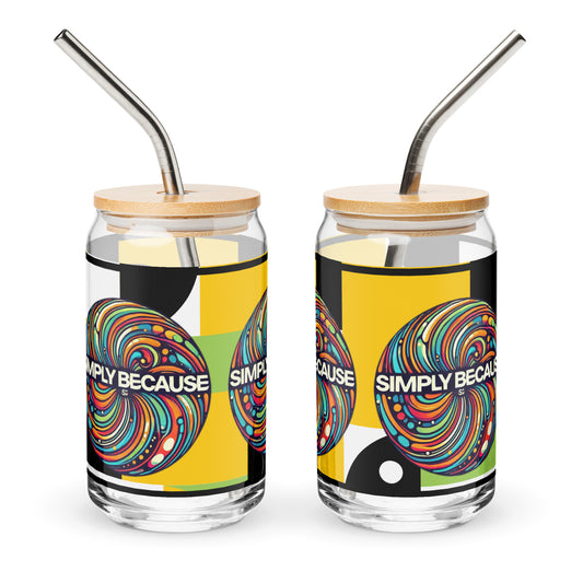 Simply Because Chaos Can-Shaped Glass, 16 oz