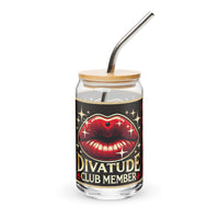 DivaTude Club Member Can-Shaped Glass, 16 oz