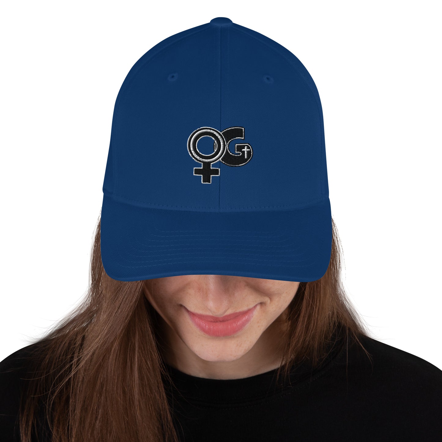 Lady of God Embroidered Structured Poly Blend Cap