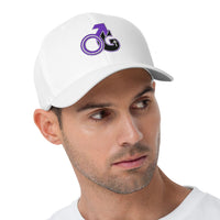 Man of God Purple Logo Structured Twill Cap