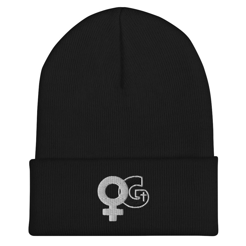 Woman of God Logo Embrodered Acrylic Cuffed Beanie