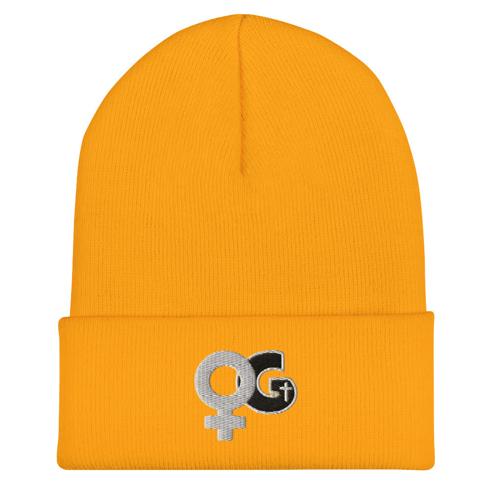 Woman of God Logo Embrodered Acrylic Cuffed Beanie