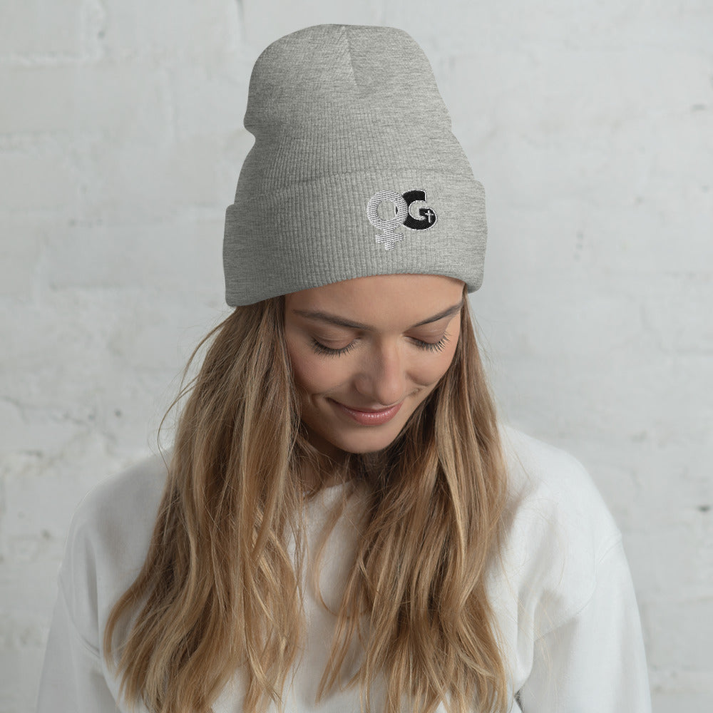 Woman of God Logo Embrodered Acrylic Cuffed Beanie