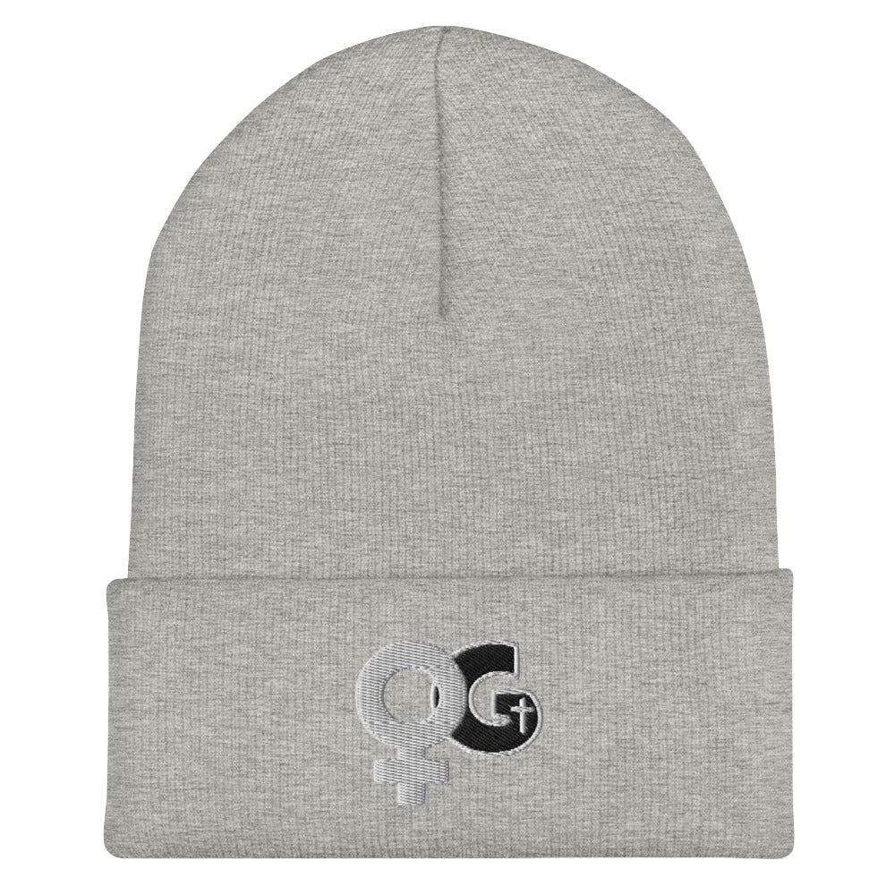 Woman of God Logo Embrodered Acrylic Cuffed Beanie