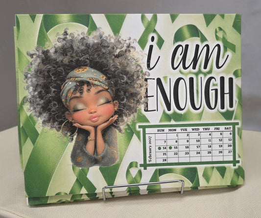 Inhale, Exhale, Repeat: Mental Health Support Calendar 2027 (Set of 12, 8x10 Canvas Prints)