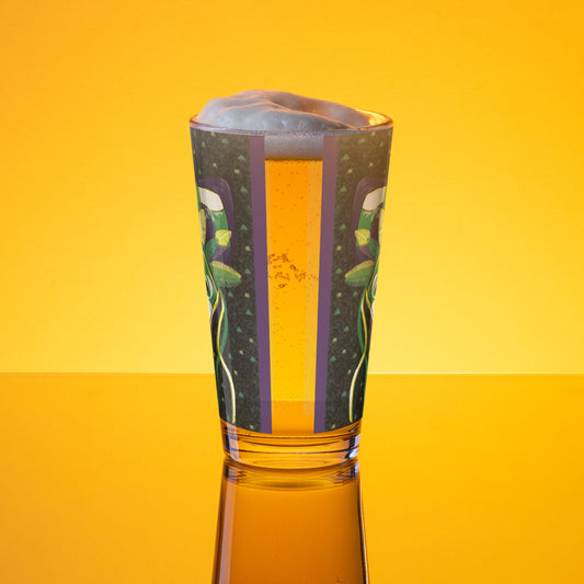 Mardi Masked Shaker Pint Glass, 16 oz.