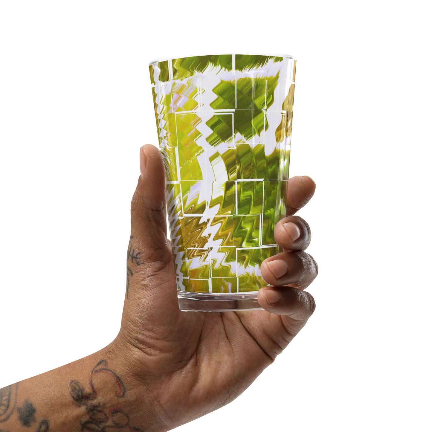 Gold'n Green Shaker Pint Glass, 16 oz.